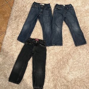 Boys Levi’s jeans two pair of 511s slims size 5 one pair of Levi’s regular cut